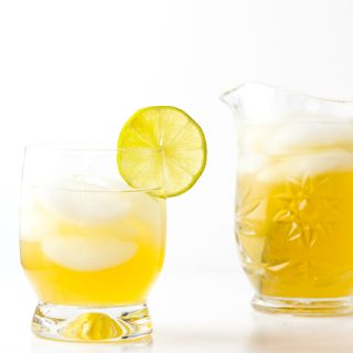Gin and ginger cocktail