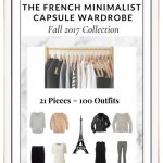 French Minimalist Fall Capsule Wardrobe 2017
